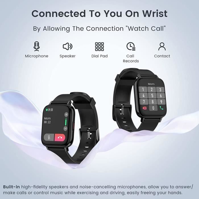 Montre Connectée Homme avec Appels Bluetooth: Etanche Smartwatch