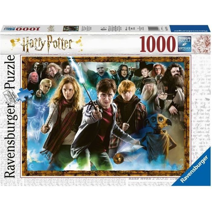 Puzzle Harry Potter 1000 pièces - Ravensburger - Humains, personnages et  célébrités - Mixte - Dès 12 ans