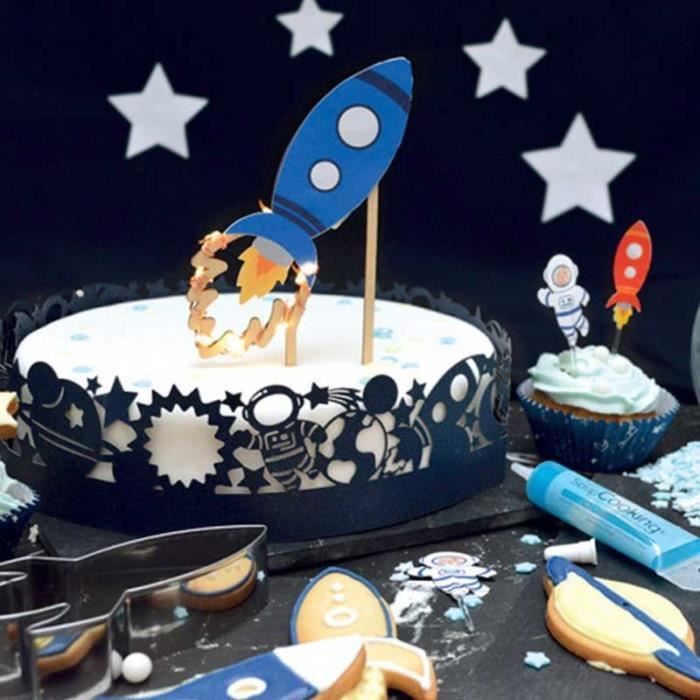 Décoration Gâteau Espace et galaxie En Papier sur marjanemall aux meilleurs  prix au Maroc