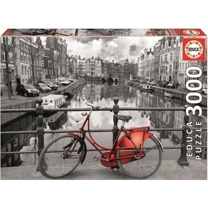 EDUCA Puzzle 3000 Pièces - Amsterdam sur marjanemall aux meilleurs prix au  Maroc