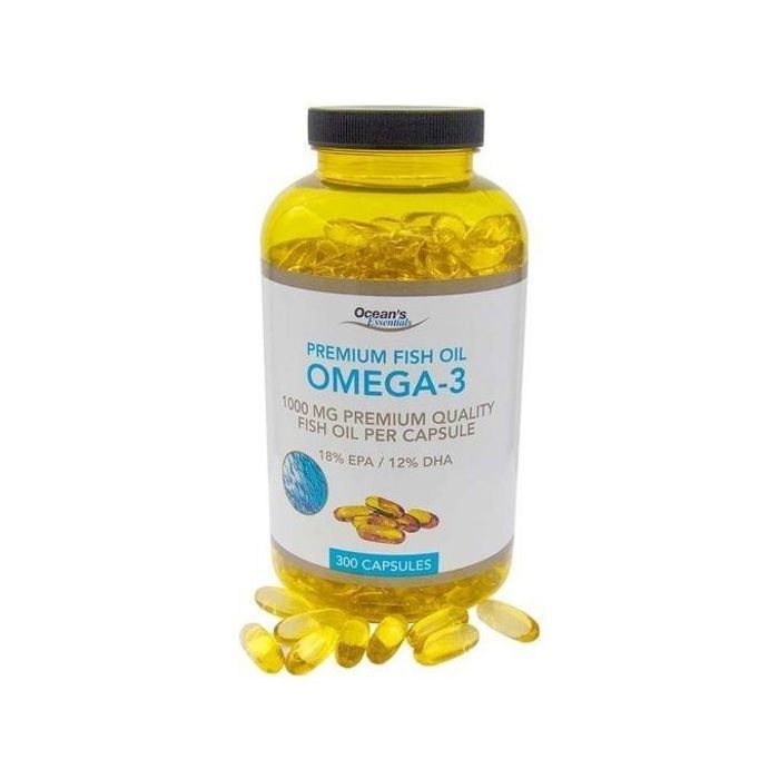 Ocean's Essentials Premium Omega 3, 1000Mg, 18% EPA 12% DHA - 300 Capsules
