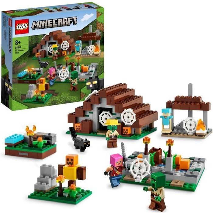 LEGO Minecraft 21190 Le Village Abandonné, Jouet Construction, Maison avec  Figurine Zombie sur marjanemall aux meilleurs prix au Maroc