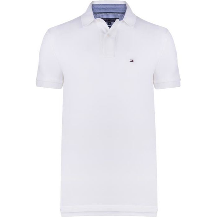 Tommy Hilfiger Homme Polo Blanc New Regular Fit