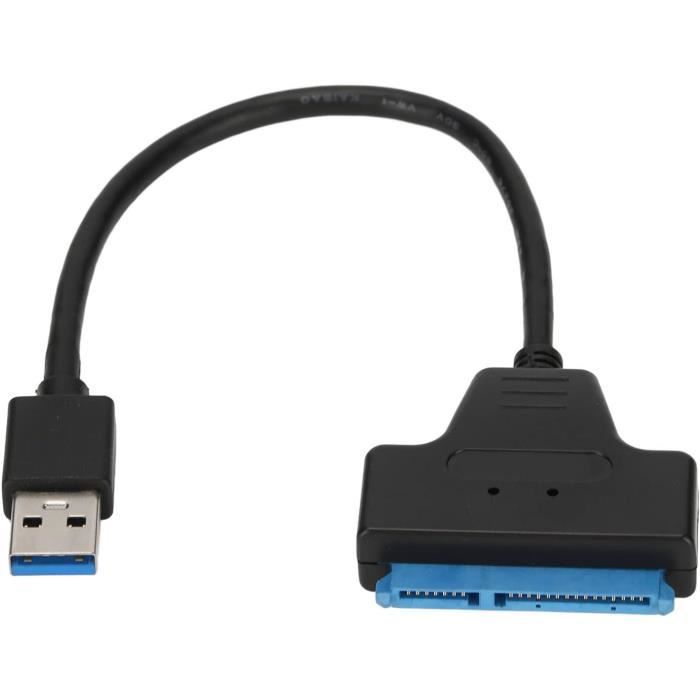 Câble USB 3.0 vers adaptateur SATA 22 broches 2,5 pouces SSD