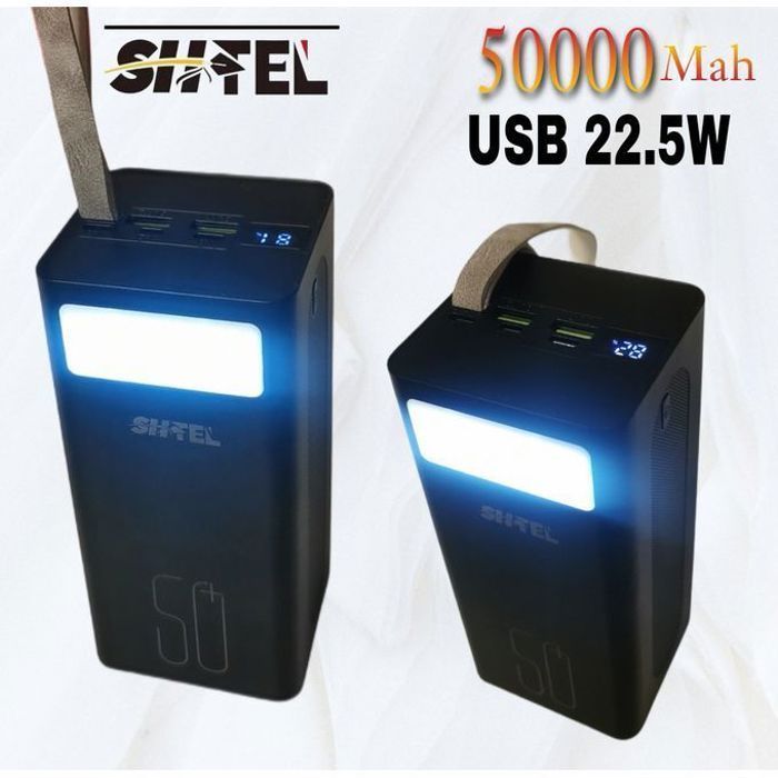 Power bank batterie externe Portable 50000 mah hight capacity 22.5w super  fast charge pour iPhone 12pro, Huawei, samsung, Xiaom