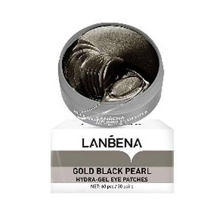 LANBENA Masque pour Les Yeux Parapharmacie Gold Black Pearl Hydra-gel x 30  pairs