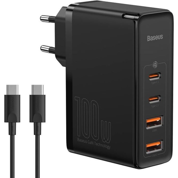 Chargeur 100W USB Type-C PD Rapide 4.0 ,Smartphone ,Pc portable