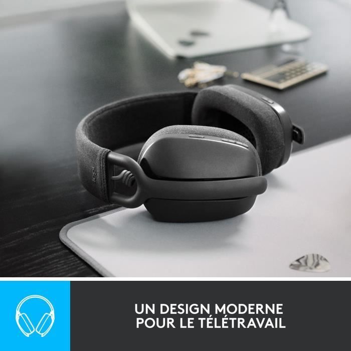 Logitech - Casque d'écoute léger sans fil avec Micro anti-bruit de fond -  Zone Vibe 100 