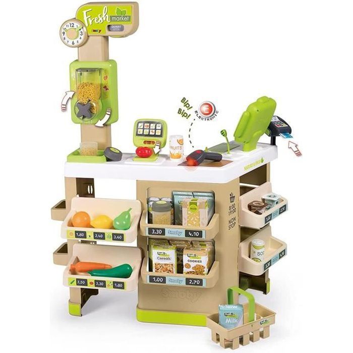 Smoby - Fresh Market - Marchande pour Enfant - Supermarché Bio