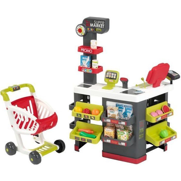 Smoby supermarket - Marchande pour enfants avec 42 accessoires