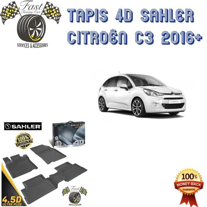 Tapis sur mesure 4D Citroën C3 2016+