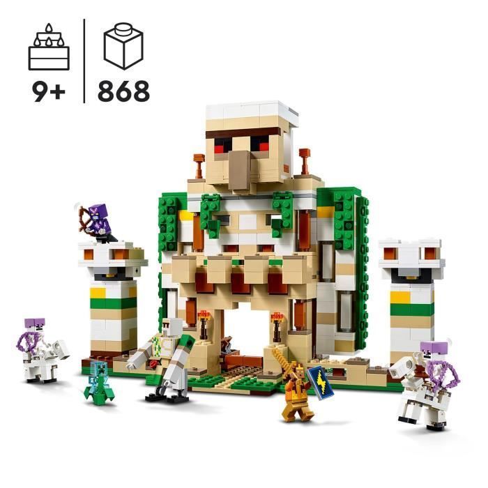 LEGO® Minecraft 21250 La Forteresse du Golem de Fer, Jouet Château