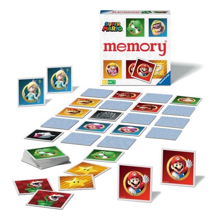 Memory Super Mario Ravensburger - Jeu Educatif pour Enfant à partir de 3 ans