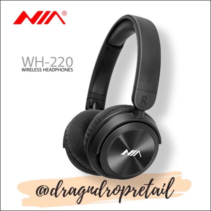 NIA WH-220 casque d'écoute sans fil Bluetooth sur l'oreille 4 en 1 carte