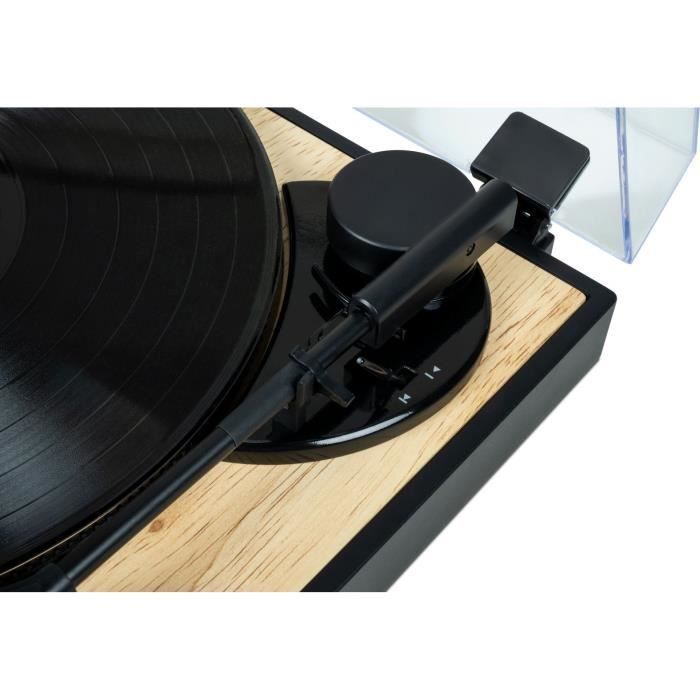 Platine tourne-disques - THOMSON TT300 - Tête de lecture Audio-Technica  AT3600L - Bois et noir