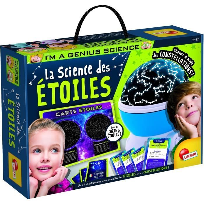 Kit Scientifique et Educatif - Lisciani - I'm a Genius Science - La Science  des Etoiles - Planétarium Electronique - Observation de