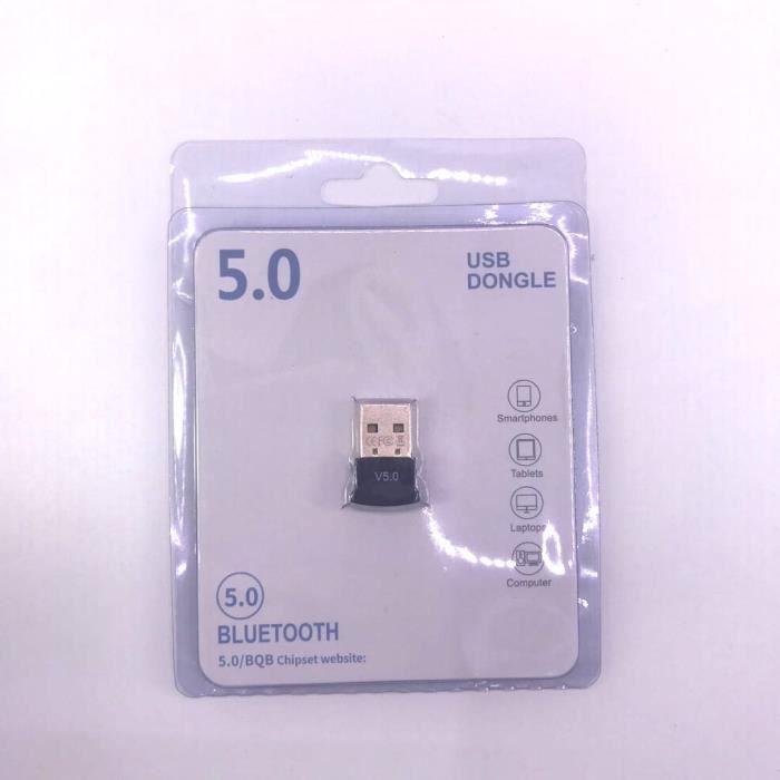Clé USB Adaptateur Bluetooth V5.0-2.1 + EDR Key Sans Fil Dongle Pour PC  Portable