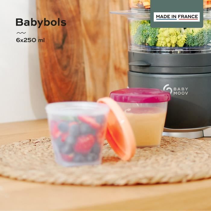 BABYMOOV Babybols Kit L - 6 x 250 ml - Pots de conservation
