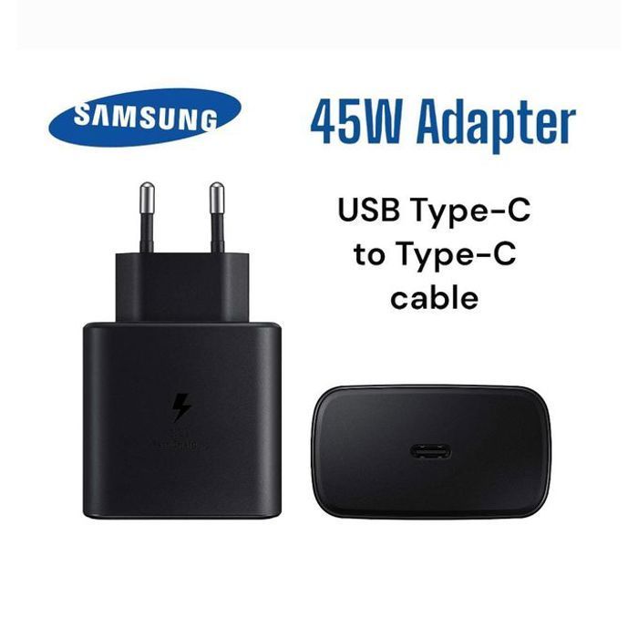 Chargeur Samsung ultra rapide 45W USB-C - Avec câble (EP