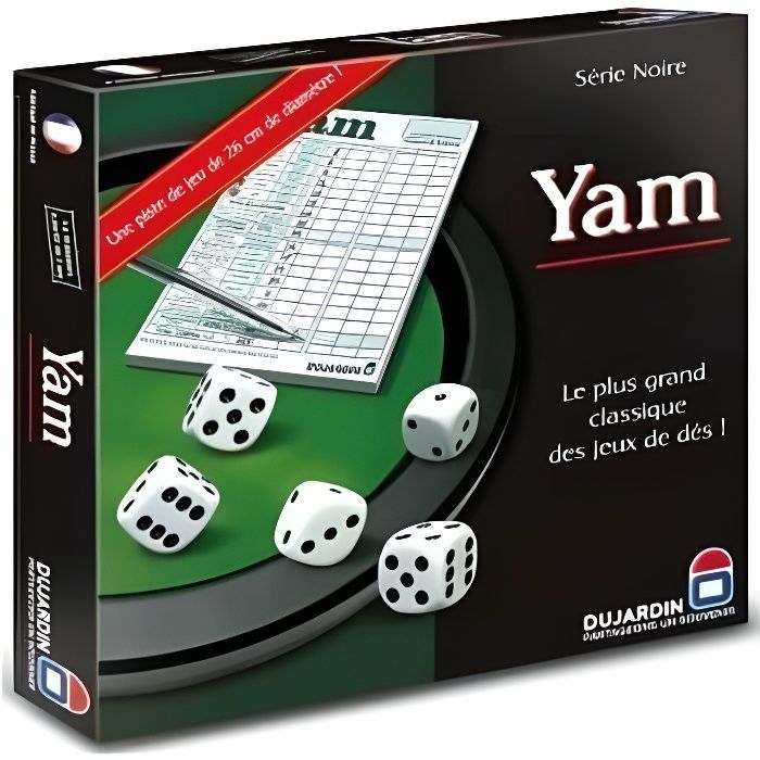 Yam 421 jeu de dés - Série noire - Jeu de société traditionnel - 55318 -  DUJARDIN