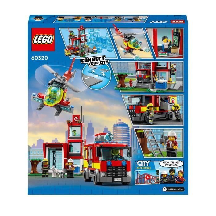 LEGO City Fire 60321 - La Brigade Pompiers avec Jouet Camion Set pour  Enfants dès 7 ans