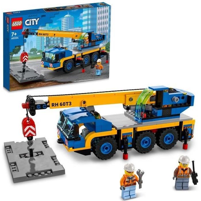 LEGO® 60324 City Great Vehicles La Grue Mobile Set de Véhicules de  Construction, Camion Jouet pour Filles et Garçons dès 7 ans sur marjanemall  aux meilleurs prix au Maroc