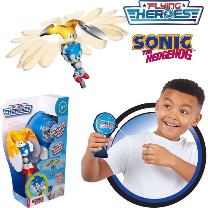 Figurine FLYING HEROES Sonic - Jouet volant sans piles pour enfant de 4 ans  et plus
