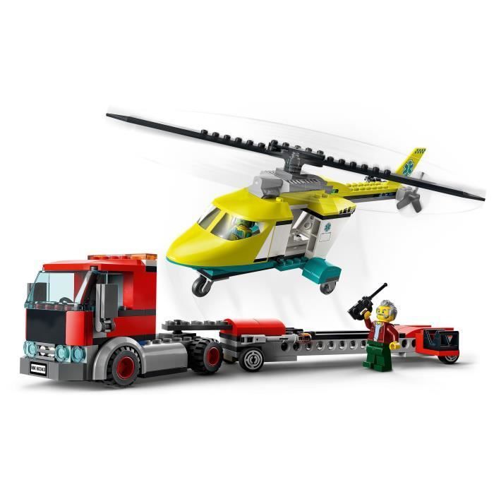 LEGO® 60343 City Great Vehicles Le Transport de L'Hélicoptère de Secours,  Camion Jouet Cadeau pour les Enfants dès 5 Ans sur marjanemall aux  meilleurs prix au Maroc