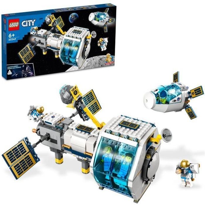 LEGO® 60349 City La Station Spatiale Lunaire, Ensemble Inspiré de la NASA,  5 Astronautes, Capsule d'Amarrage et Laboratoires sur marjanemall aux  meilleurs prix au Maroc