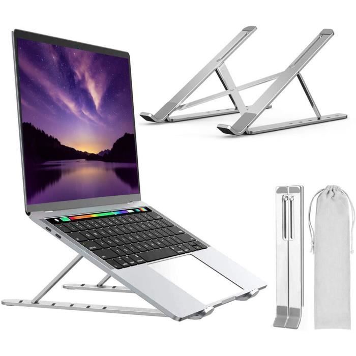 Support pour Ordinateur Portable, Ventilé, Laptop Stand Réglable  Ergonomique Léger Table de Lit Pliable