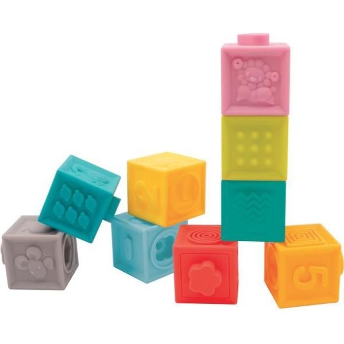 Jeu de construction cubes colorés 100 pièces