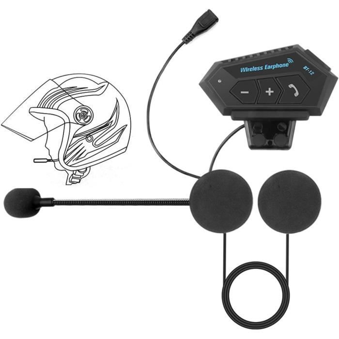 Écouteur Bluetooth pour Moto, Casque pour Casque de Moto - Système de  Communication sans Fil pour Casque D'interphone 丨 Étanche IP65 丨 Connexion  Téléphonique 丨 Mains Libres 丨 : : High-Tech
