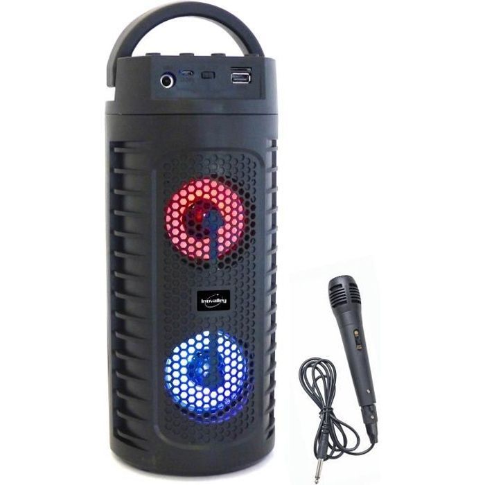 OCCIAM Enceinte Bluetooth 5.0 Portable Musique Sans Fil Haut-parleur  Puissante Lumineuse Multicolor 5h de Lecture