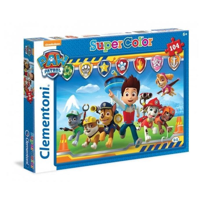 Puzzle Pat'Patrouille - CLEMENTONI - 104 pièces - Dessins animés et BD -  Pour enfants de 4 ans et