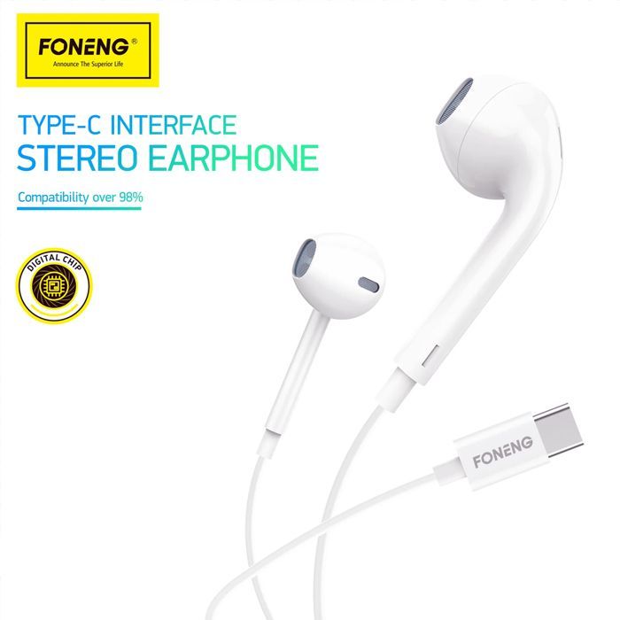 OREILLETTE Écouteur Filaire T61 TYPE-C compatible avec iPhone 15 Pro Max et  toutes les téléphones