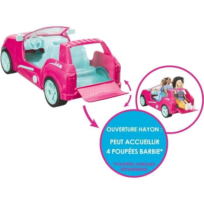 Véhicule télécommandé Barbie Cruiser SUV 44cm - Sons et lumières