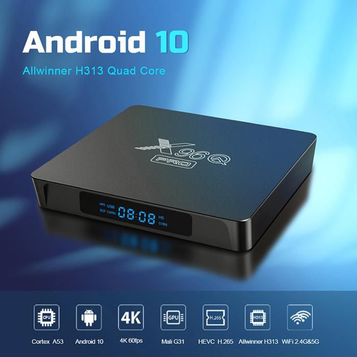 Smart TV BOX-X96 Pro Dual Wifi 4Go+32Go Allwinner H616 6K ANDROID 11