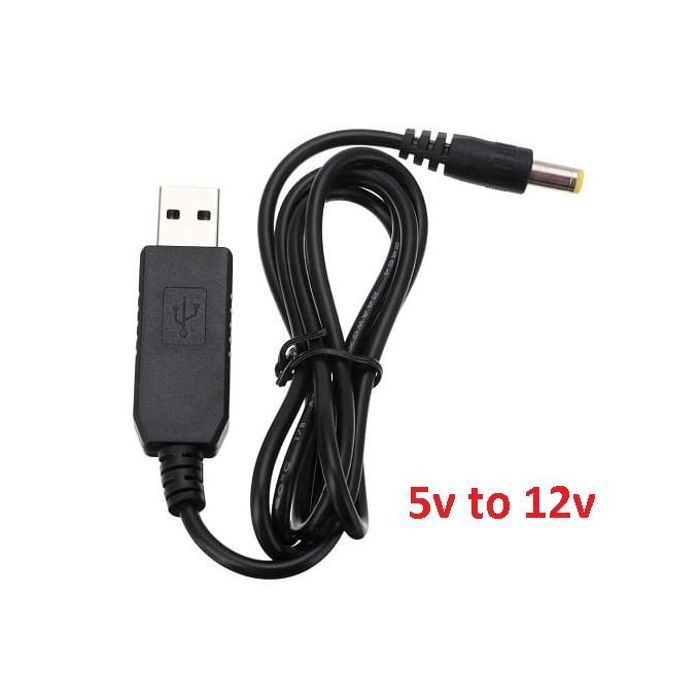 Câble Convertisseur 5V To 12V USB BOOST CABLE vers DC 5,5/2,1 Routeur\Modem\