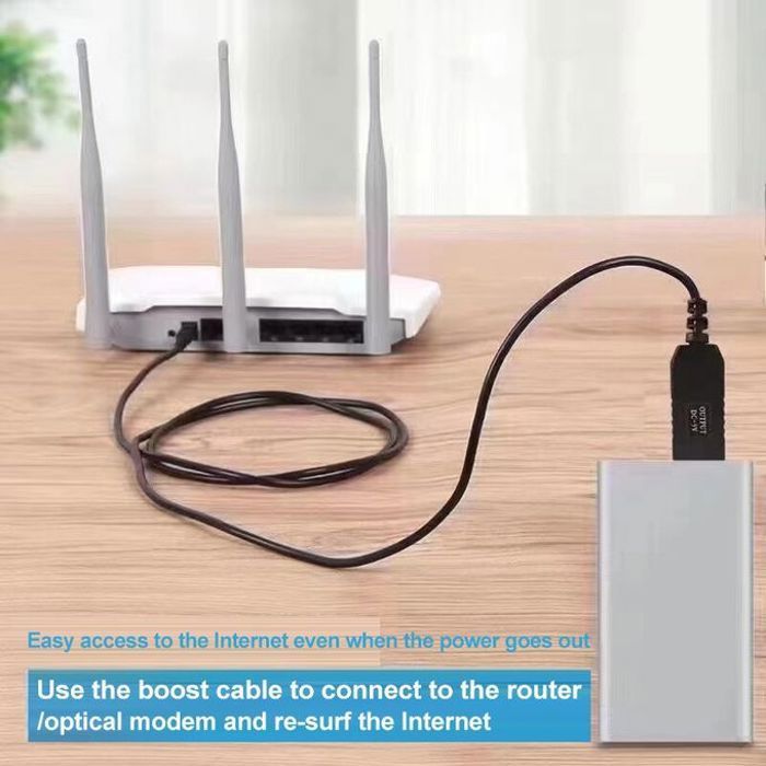 Generic Cable 5V À 12V convertisseur USB vers Routeur Modem Wifi à