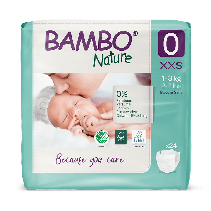 BAMBO NATURE couche bebe taille 0 ; 1-3 Kg 24u sur marjanemall aux  meilleurs prix au Maroc