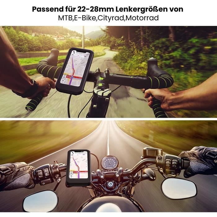 Support Moto Vélo VTT Etanche GPS Pour APPLE - HTC - HUAWEI
