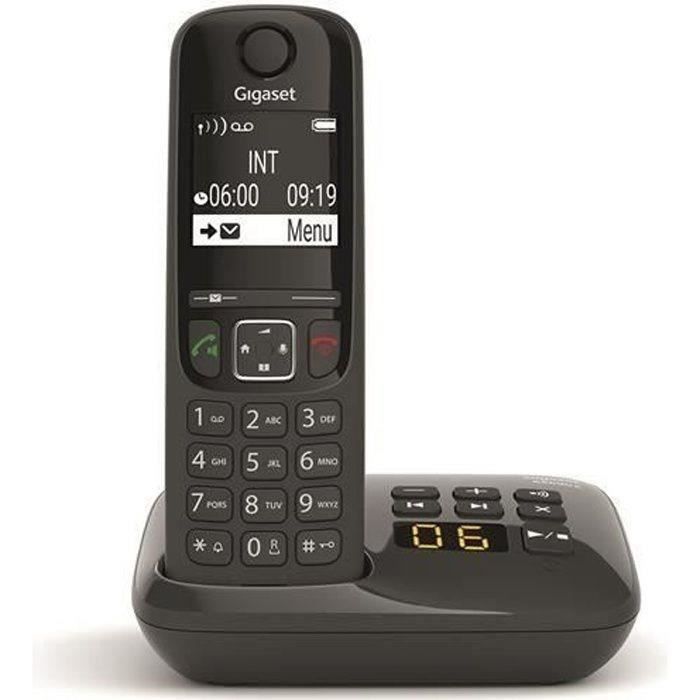 GIGASET - Téléphone Fixe A 170 A Duo - Noir