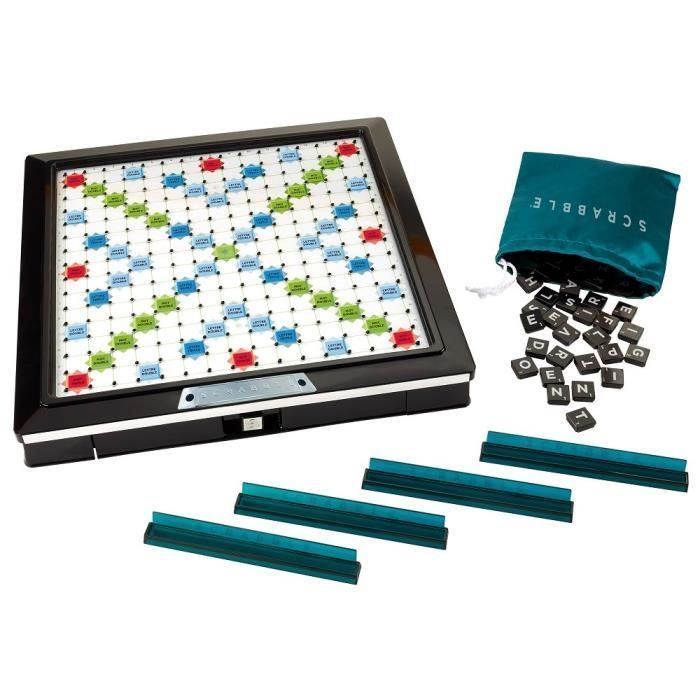 Scrabble Deluxe Mattel Games : King Jouet, Jeux de réflexion