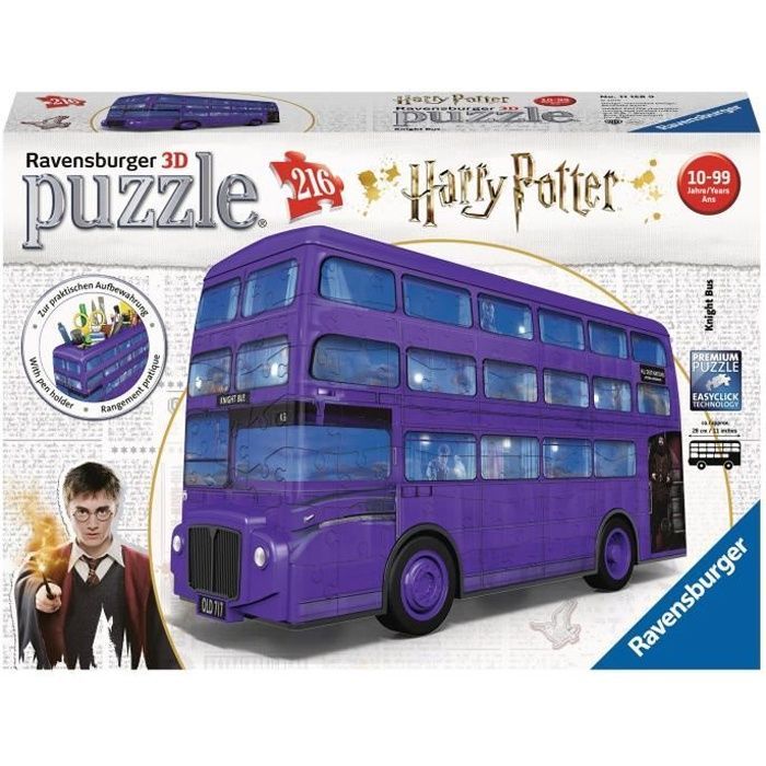 Puzzle 3D Boite de rangement Harry Potter - Ravensburger - 216