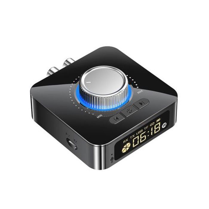 Récepteur Bluetooth émetteur LED BT 5.0 3.5mm -disk Jack avec micro