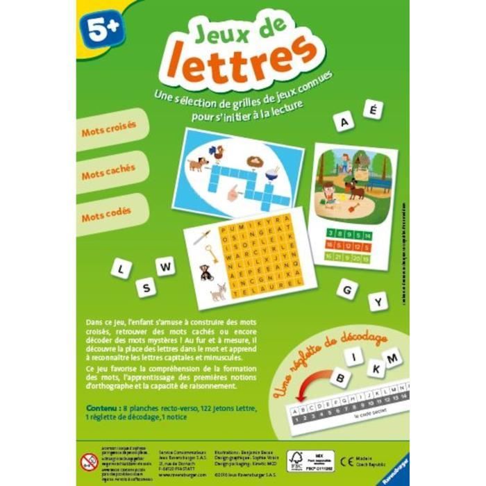 Jeux de lettres - Jeu éducatif - Initation à la lecture - Ravensburger -  Dès 5 ans sur marjanemall aux meilleurs prix au Maroc