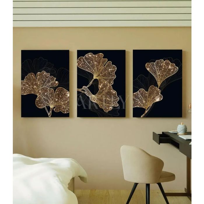 Tableaux décoratifs - Tableau Moderne Ginkgo lutos leaves - Abstrait Maroc