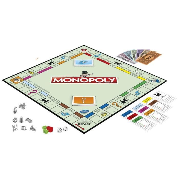 Monopoly Classique - Jeu pour la famille et les enfants - 2 à 6