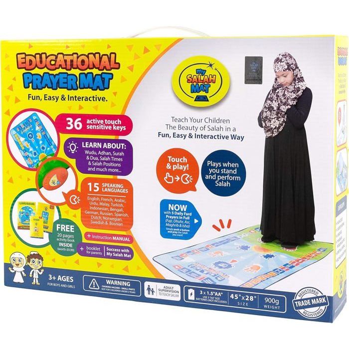 My Salah Mat – Tapis de prière musulman interactif éducatif pour enfants,  islamique