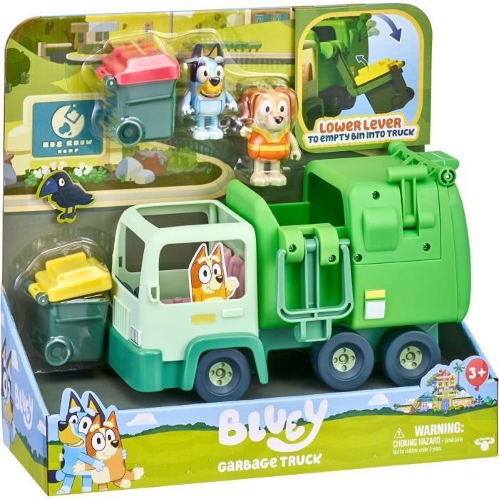 Jouet - Moose Toys - Le Camion poubelle de Bluey - Figurines incluses -  Pour enfants de 3 ans et plus
